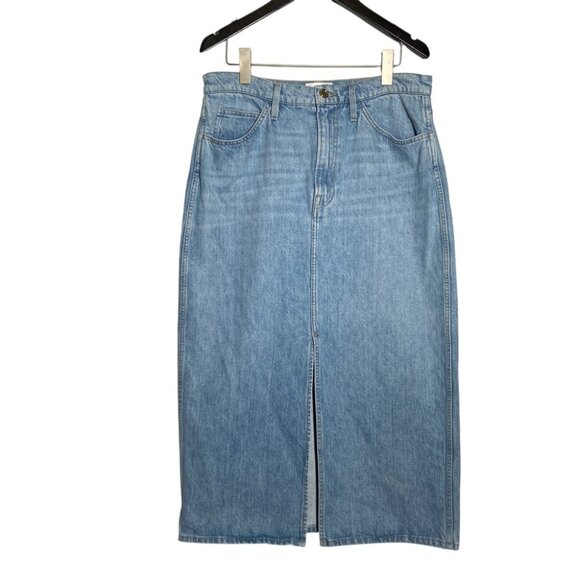 FRAME Le Italien Maxi Midi Denim skirt in Turin size 32 - Picture 2 of 7